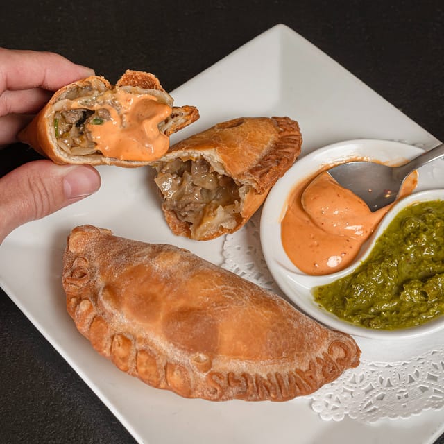 Philly Cheesesteak Empanada.