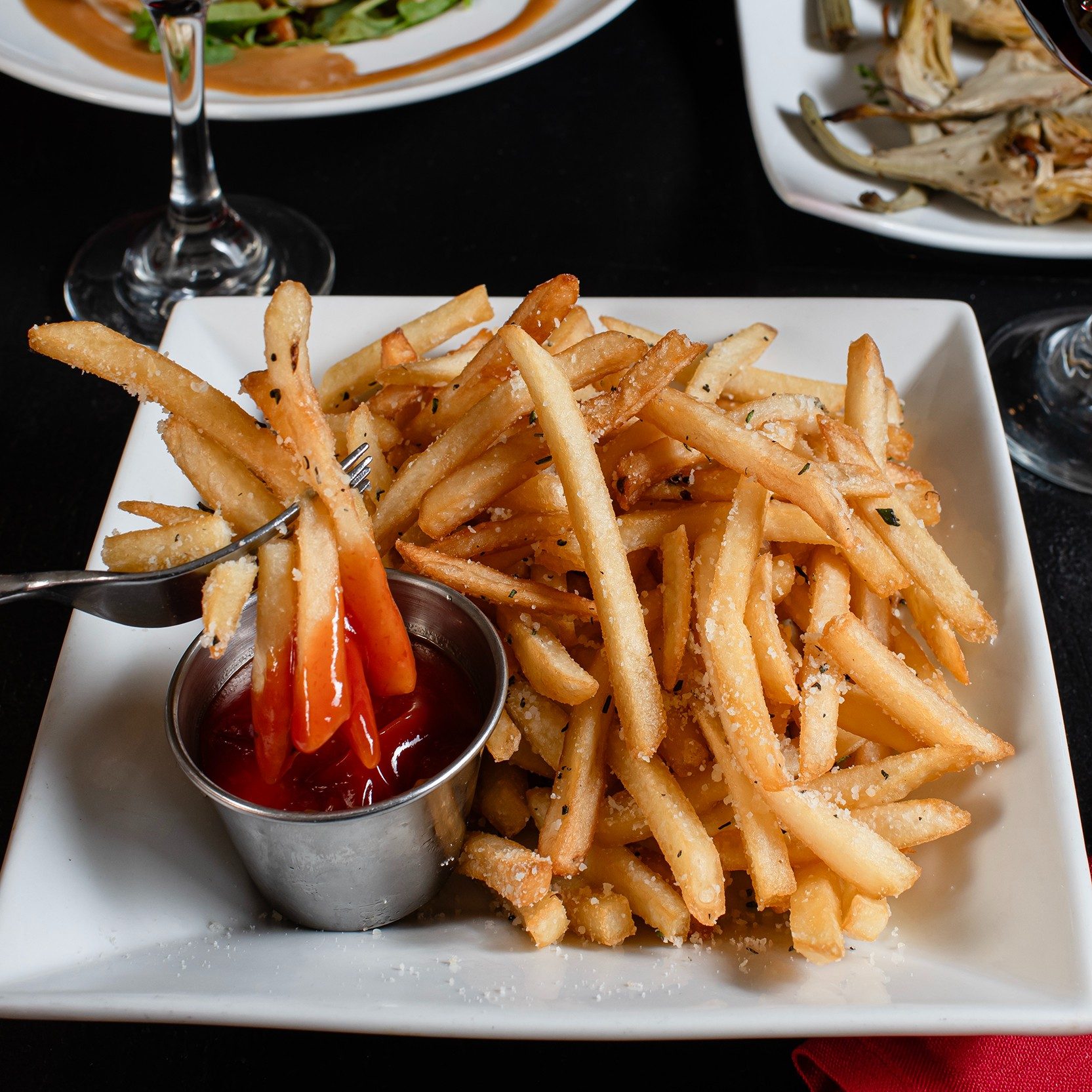 Truffle Fries with Parmesan.