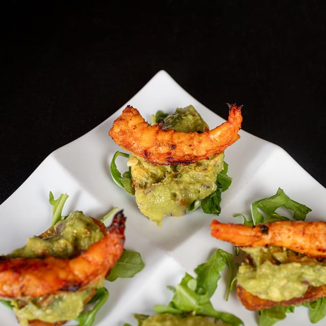 Grilled Shrimp & Mexican Street Guacamole.